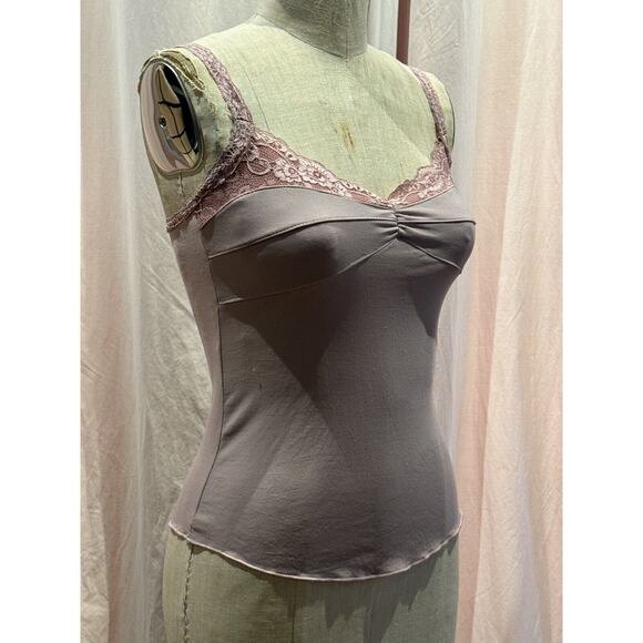 Vintage Ann Ferriday Seamed Cup Lace Trimmed Cami M W/ Tags - Picture 2 of 4